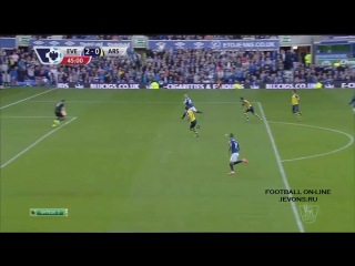 Эвертон - Арсенал 2:2 видео